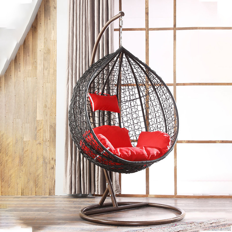 Newly designed household easy to install indoor and outdoor  hanging chairs courtyard swing chairs terraces egg shaped chairs