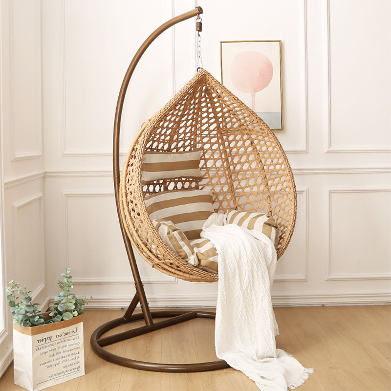 Best selling modern Simplicity garden rattan swing chair Egg shape outdoor furniture garden wicker Rattan Hanging