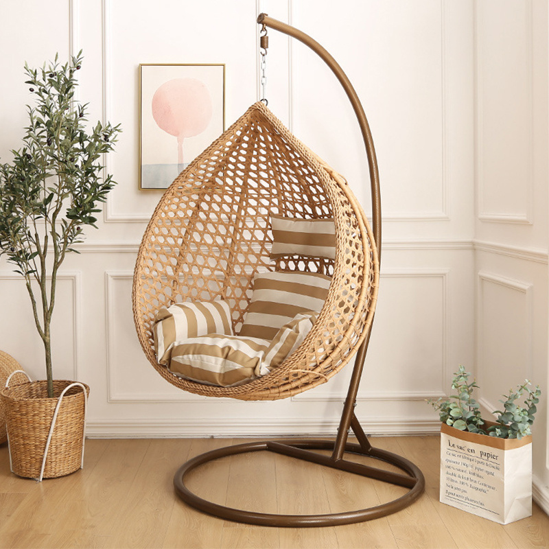 Best selling modern Simplicity garden rattan swing chair Egg shape outdoor furniture garden wicker Rattan Hanging