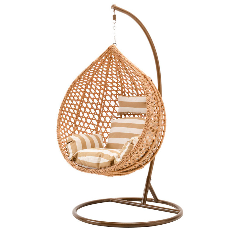 Best selling modern Simplicity garden rattan swing chair Egg shape outdoor furniture garden wicker Rattan Hanging