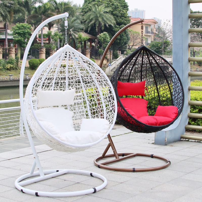 Best selling modern Simplicity garden rattan swing chair Egg shape outdoor furniture garden wicker Rattan Hanging