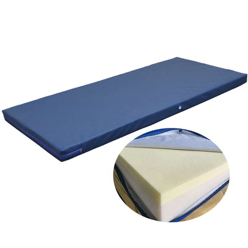 Customized Size rolled up Waterproof and fireproof bed Mattress Toppers  hospital Medical school prison foam mattress