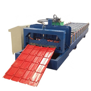 840 automatic pro rib glazed metal tile making pressing panel ibr roll former forming machine for ppgi roof