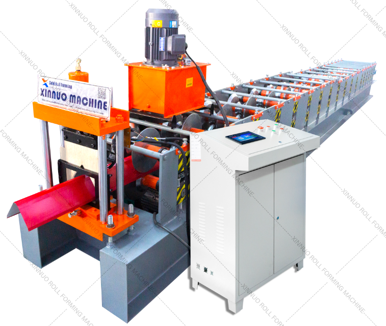 XN Glazed Metal Roof Ridge Capping Tile Roll Forming Machine Production Line