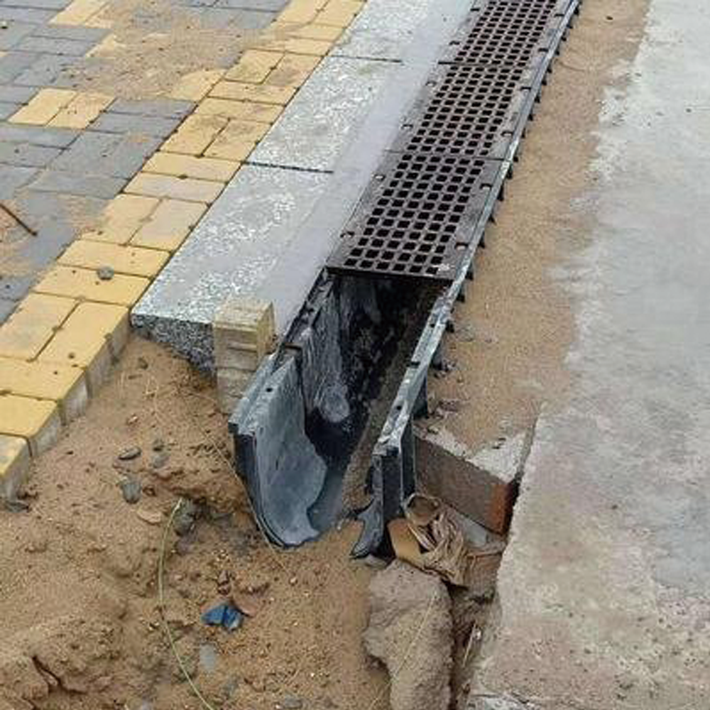 High Quality Linear Polymer Concrete U Shaped Drainage Channel With Slot Cover