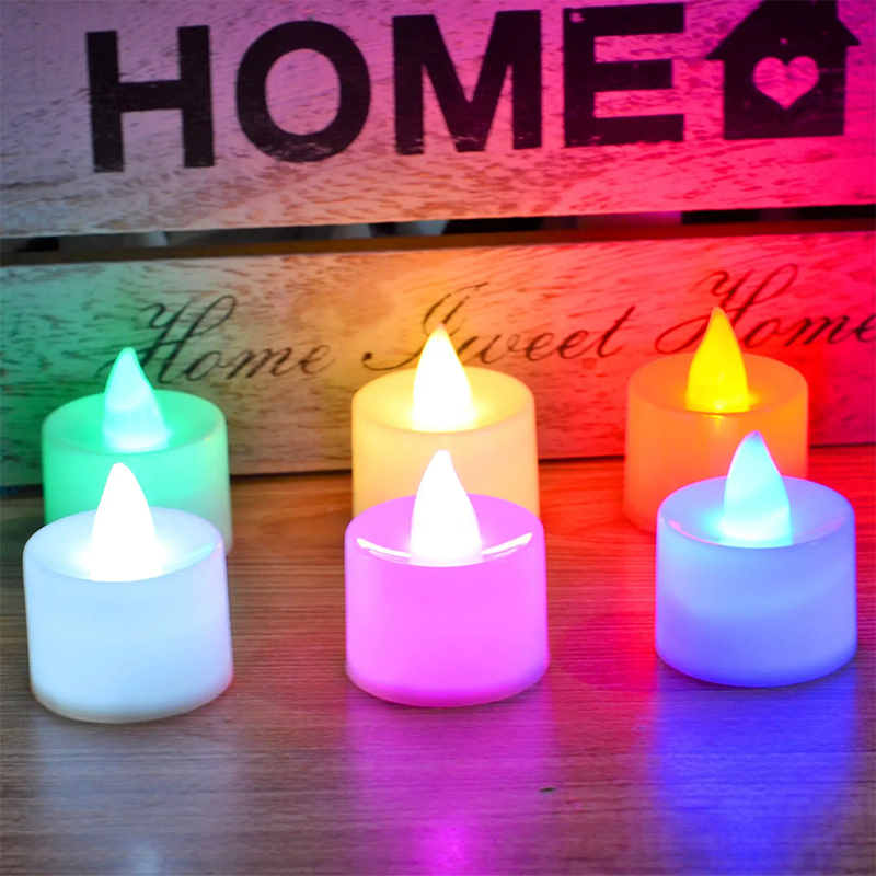 Electric Distant Controlled Battery Operated Flameless Plastic Realistic Mini Candles Led Tea Light For Christmas Wedding