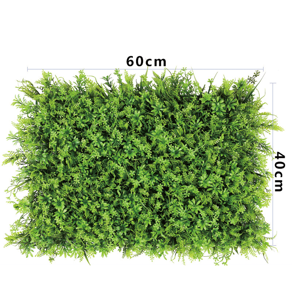 Plastic Green Grass Wall Backdrop Panel Greenery Artificial Ceiling Hanging Leaves Plant mats artificial plant wall panel