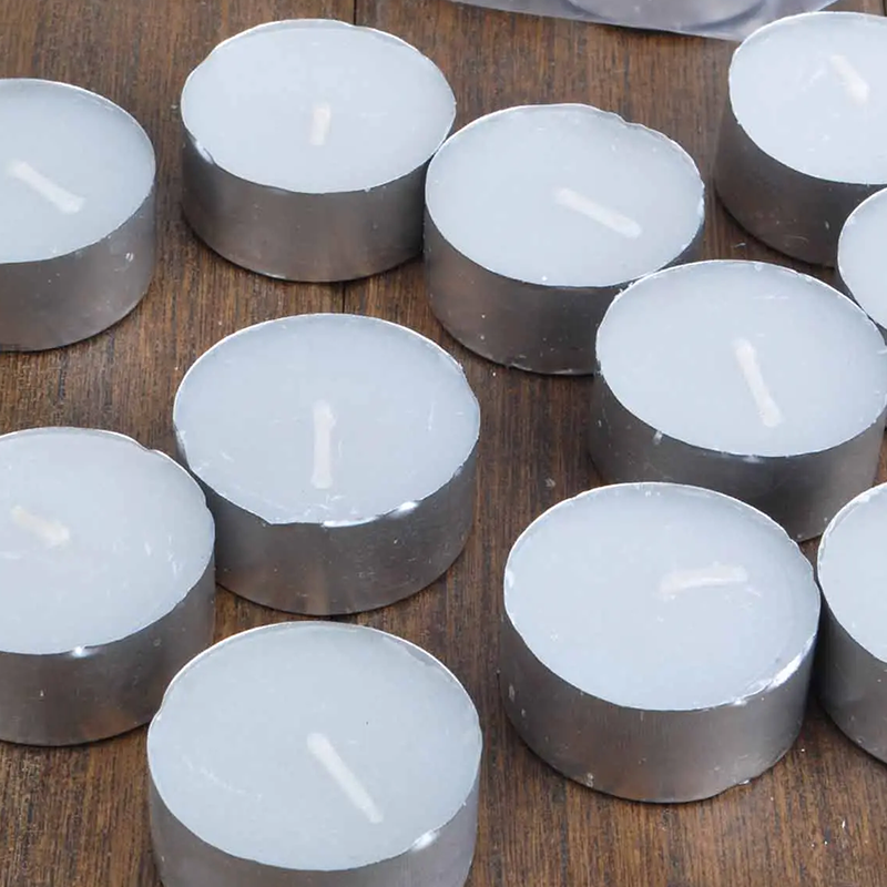 Factory Directly Sell Colorful Paraffin Wax Tea Light Candles Round Shape Small Candles Wedding Candles