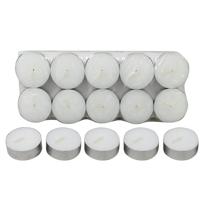 Wholesale White Unscented Tea Lights 4 hour Tealight Candles White Red Tea Light Candles