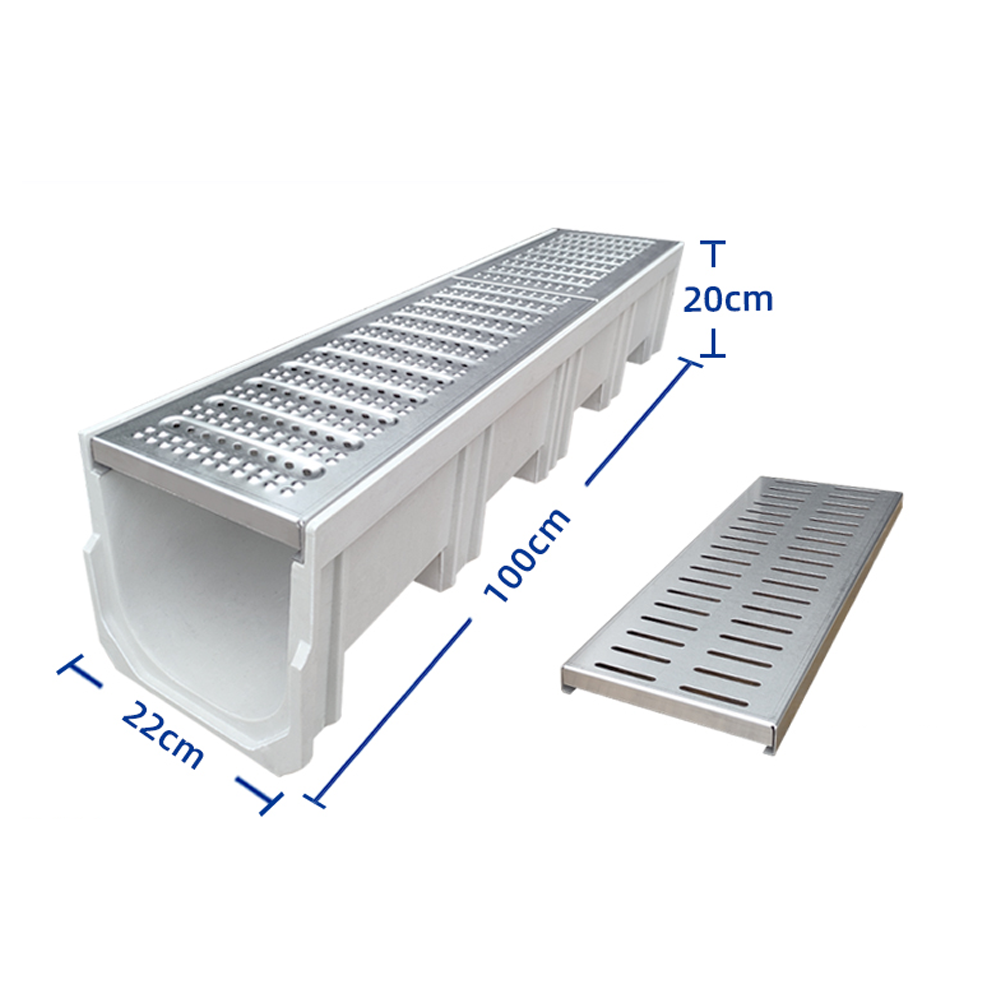 U Channel Drainage Ditch Waterway Drain U Shape Steel Grating Trench Cover Metal Gratings Cover For Trench Drain