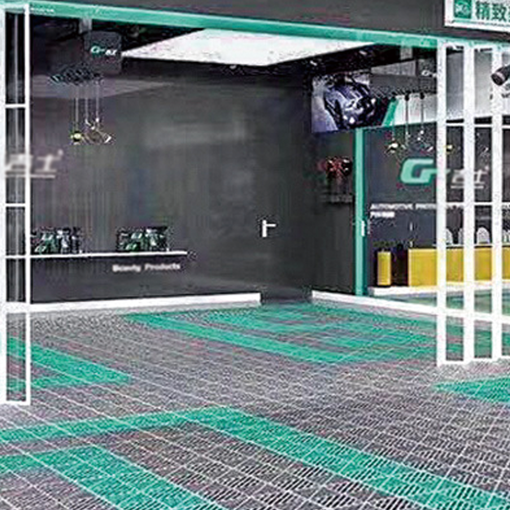 High-Strength Plastic PP Interlocking Garage Floor Tiles Grate Cover Interlocking Garage Floor Tiles Removable Garage Flooring