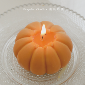 Hot Sale Orange Pumpkin Scented Candle Halloween Pumpkin Shape Handmade Soy Wax Scented Candles With Low Price