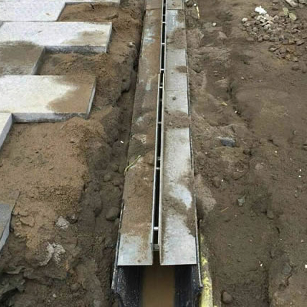 High Quality Linear Polymer Concrete U Shaped Drainage Channel With Slot Cover