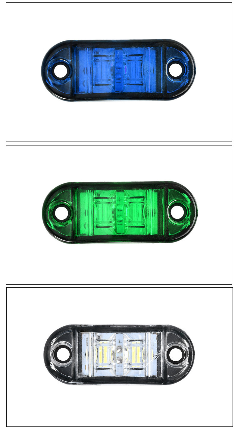 Amber Red White blue green truck side lamp led working light Tail Brake Light for Car Truck car accessories