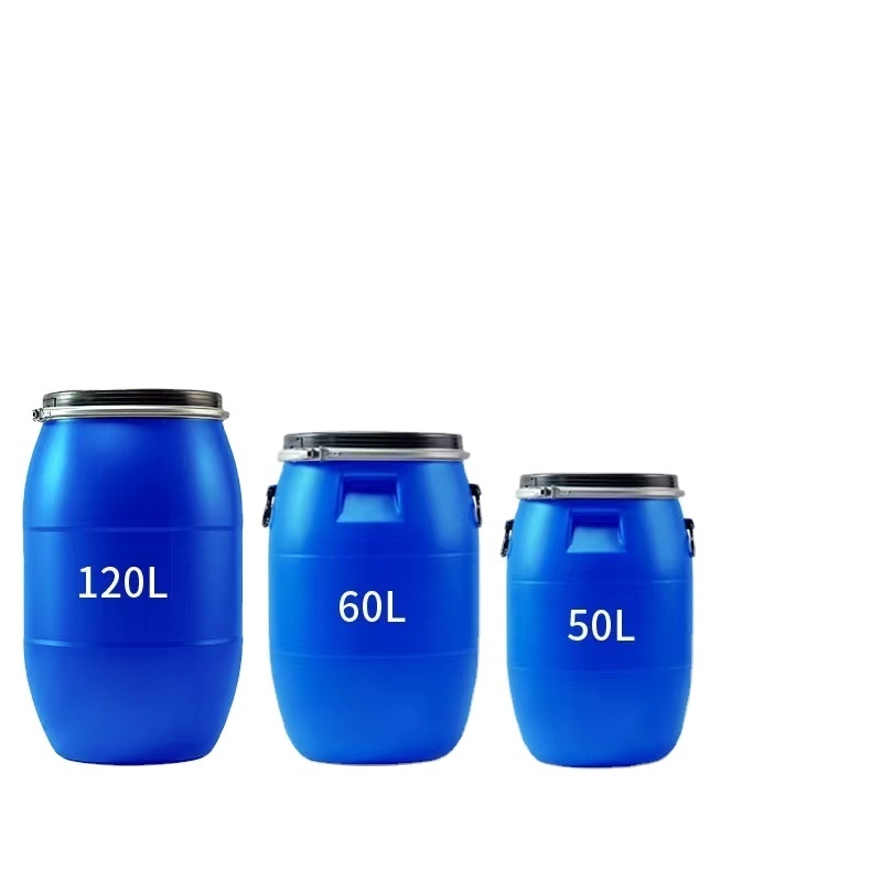 30 50 60 120 200 Liter Open Top Blue Plastic Oil Drum Barrel