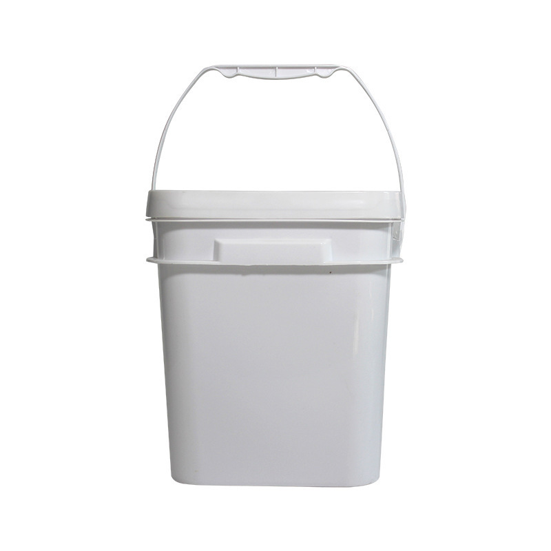 Color customized 10 liter plastic square bucket plastic pail with lids