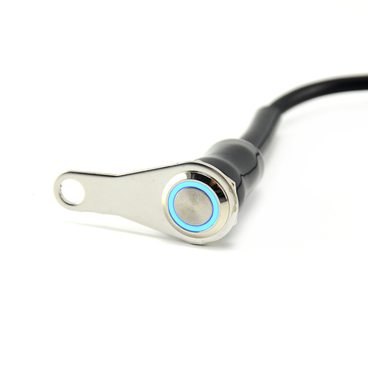 Handlebar Switches For Motorcycle Universal stainless steel with light headlight led switch button