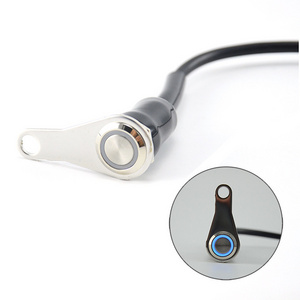 Handlebar Switches For Motorcycle Universal stainless steel with light headlight led switch button