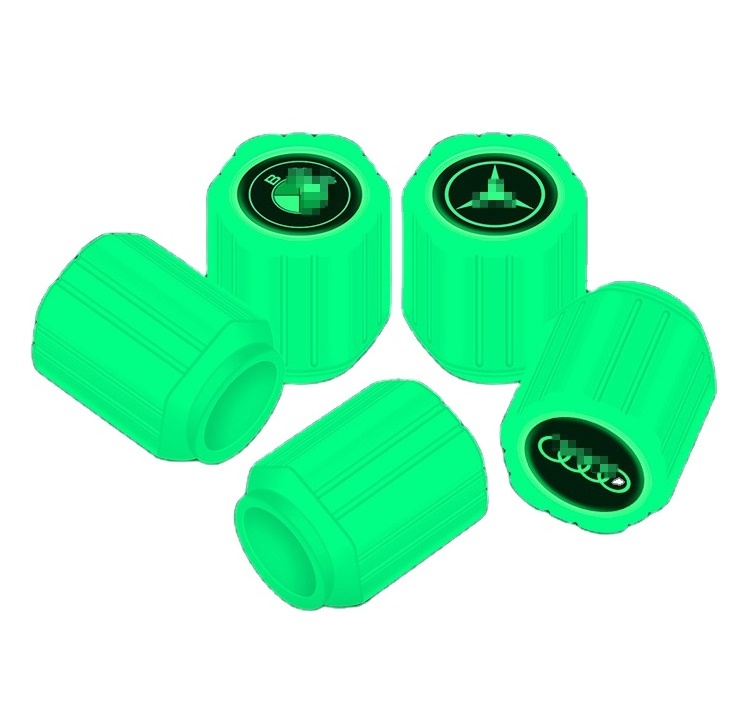 Universal Glow In Dark Tyre Stem Air Cover Decorative Car Tire Cap Luminous valve cap