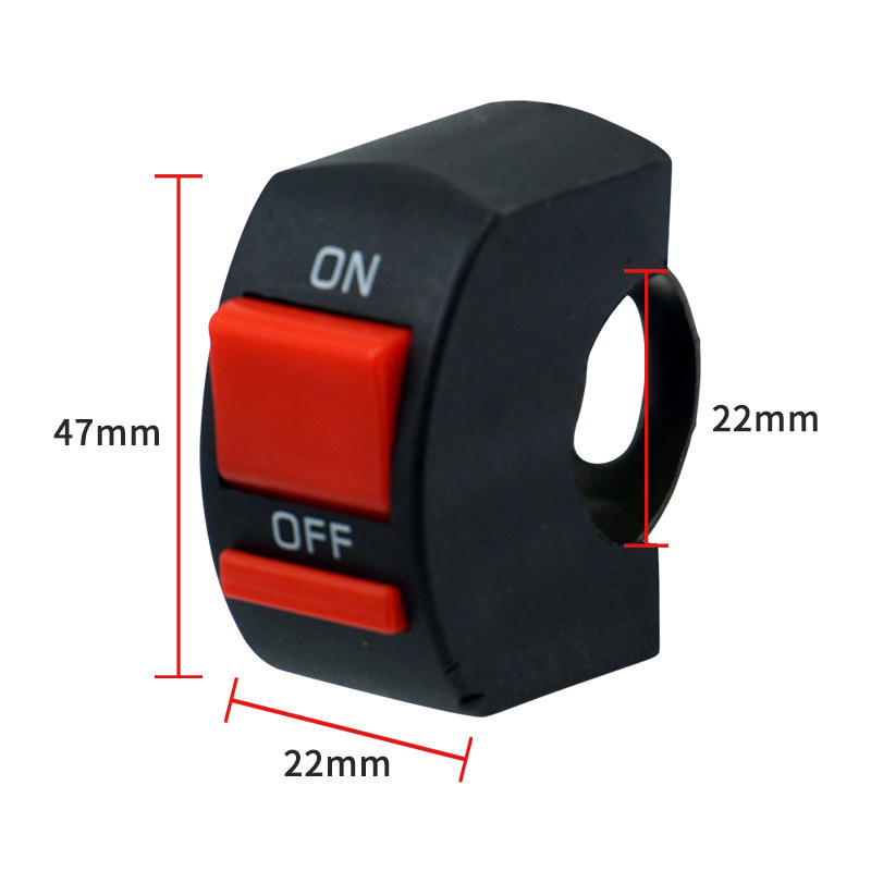 On Off Switch Motorcycle Handlebar Double flashing switch LED headlight controller switch