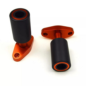 Motorcycle Orange CNC Body Protector Aluminum Drop Ball Anti-Fall Block Engine Protection For KTM DUKE125 200 390