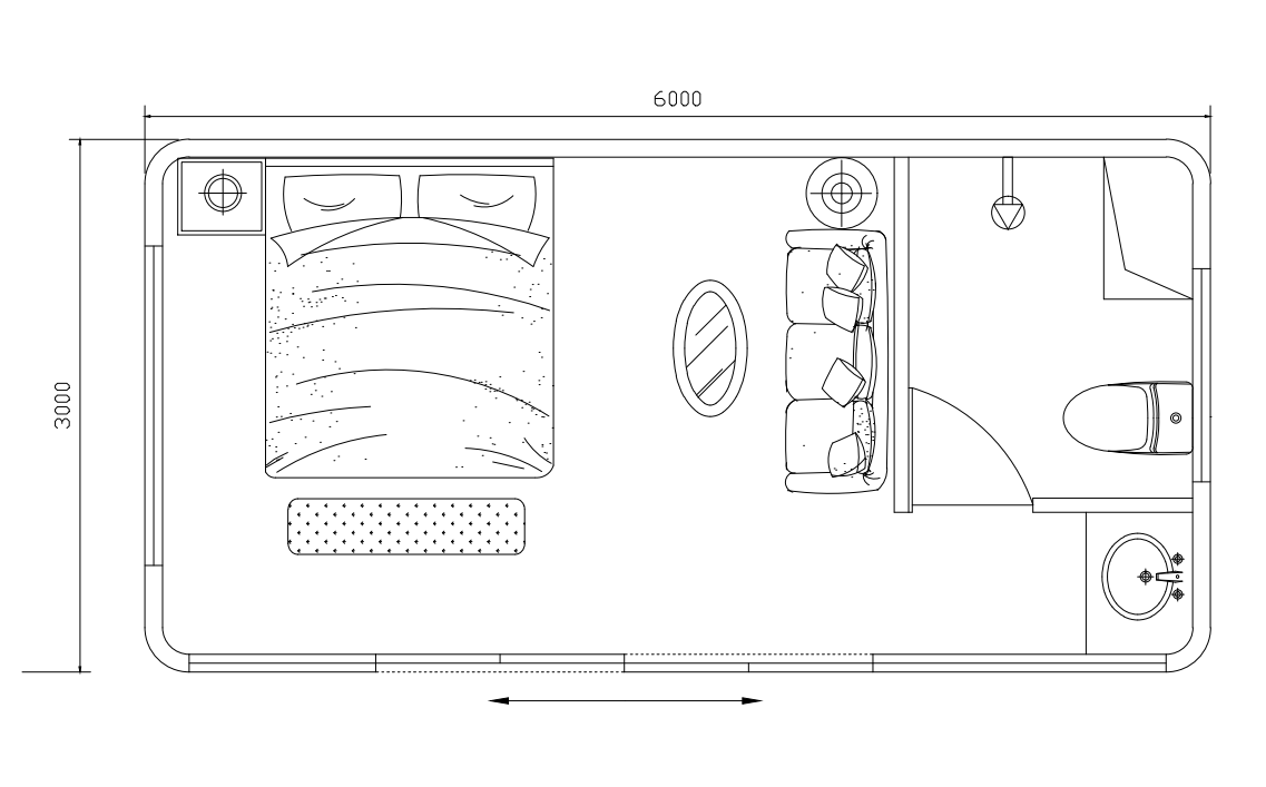 Outdoor Wooden Tiny House Travel Trailer Mobile House P1 Apple Cabin With Bathroom