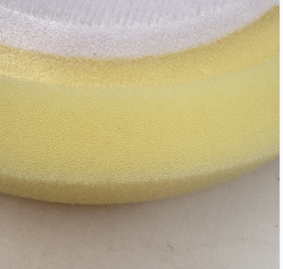 8 Inch Hook & Loop Yellow Medium Polishing  Foam Pad  Grip Pad  Buffer Foam Pad