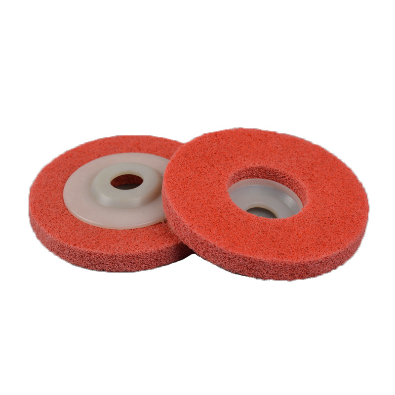 Flexible grinding non woven nylon polishing wheel for metal