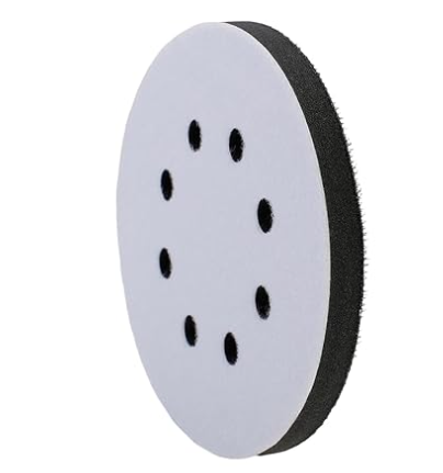 5 Inch 8 Holes Foam Interface Pad Super Foam Sanding Pads for Buffer