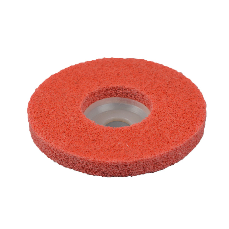 Flexible grinding non woven nylon polishing wheel for metal