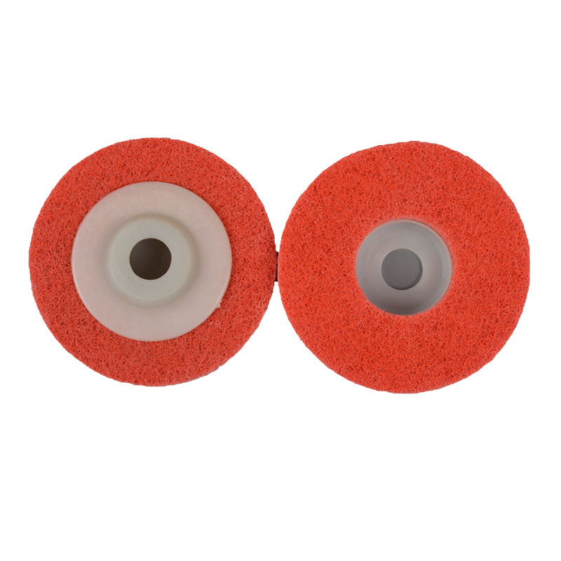 Flexible grinding non woven nylon polishing wheel for metal