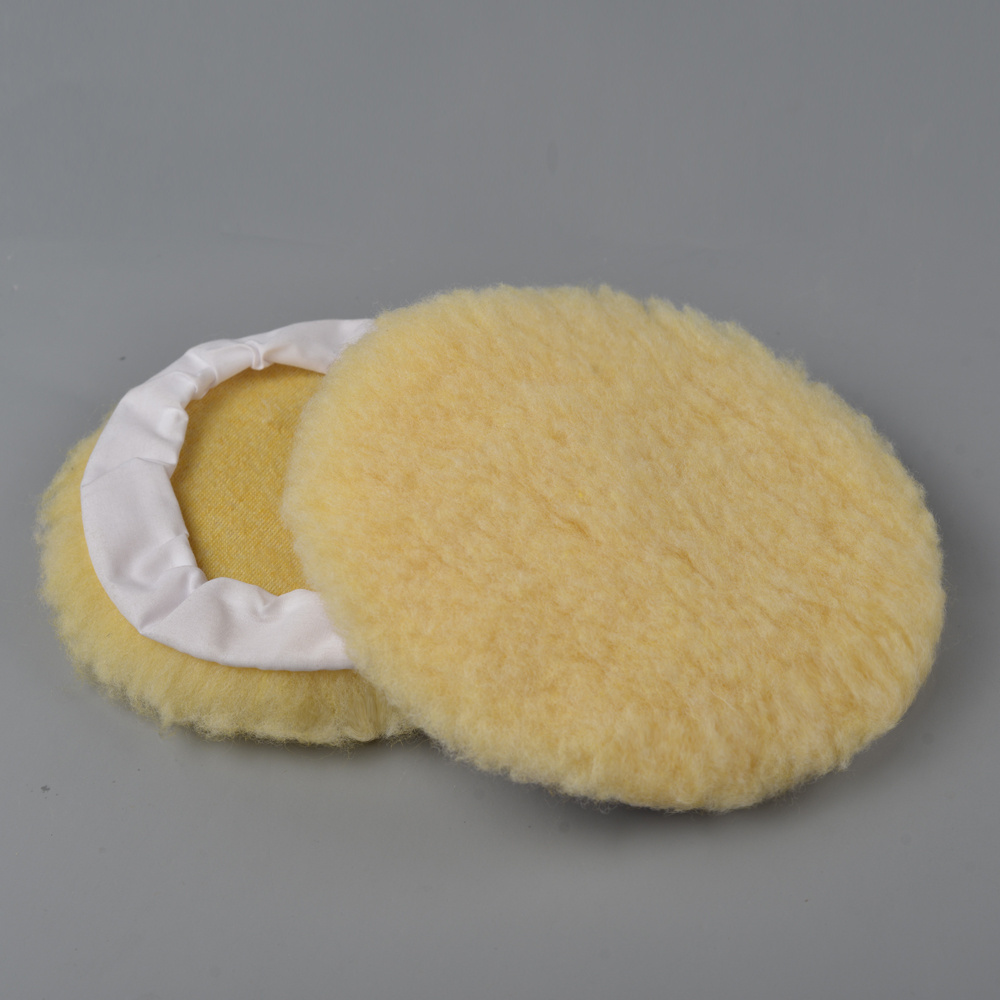 Elastic synthetic wool polishing wheel blended wool buffing bonnet for car polishing and waxing