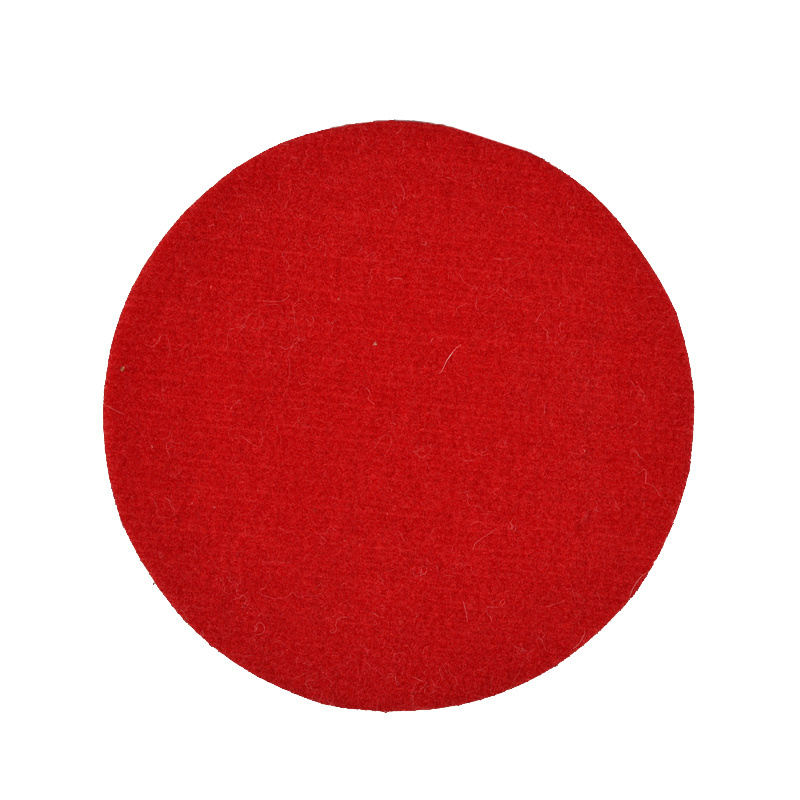 XT-75Y Flat Red Wool Felt Buffing wheel fine wool Felt Polishing wheel for glass