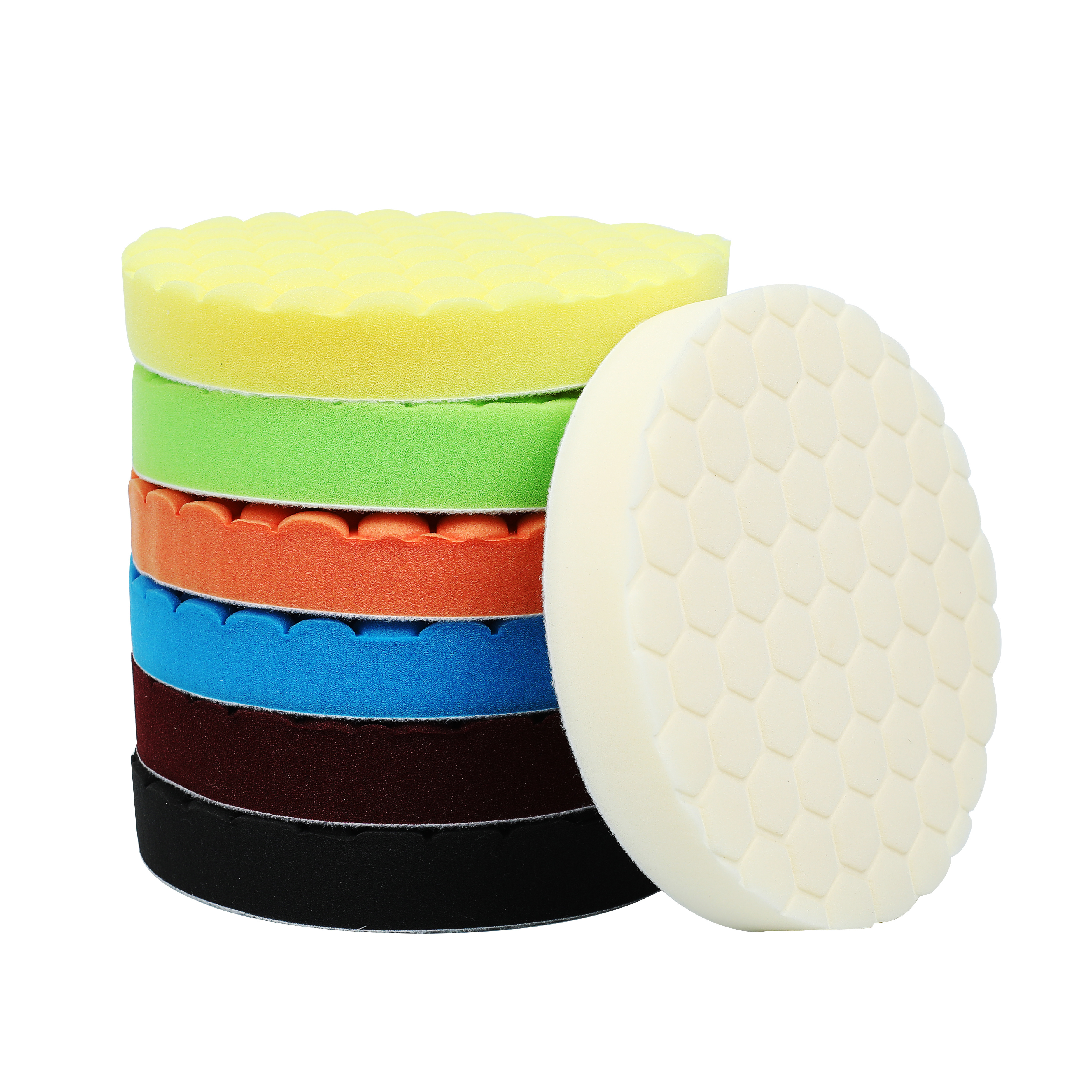 Best Seller hexagonal design Sponge Drill Buffing Pad Auto Detailing Foam Polishing Pad for Car