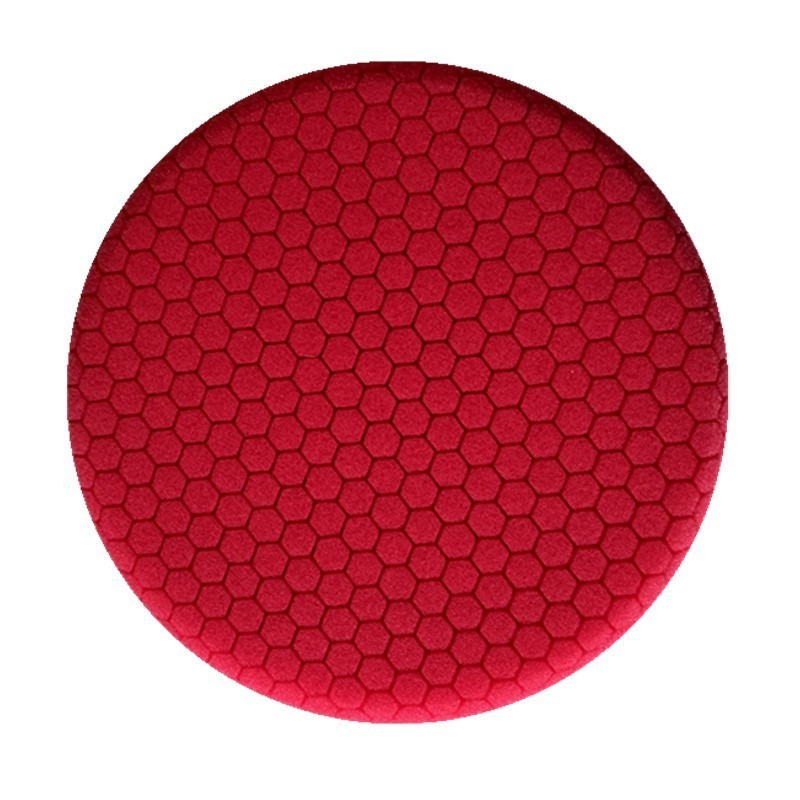 Advanced Quality Auto Detailing Red Sponge Hex Logic Buffing Pads Small Honeycomb Foam Car Polishing Pad