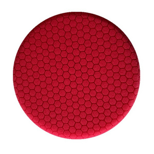 Advanced Quality Auto Detailing Red Sponge Hex Logic Buffing Pads Small Honeycomb Foam Car Polishing Pad