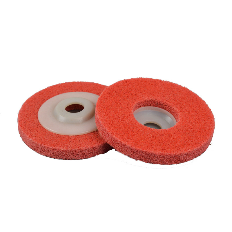 Flexible grinding non woven nylon polishing wheel for metal