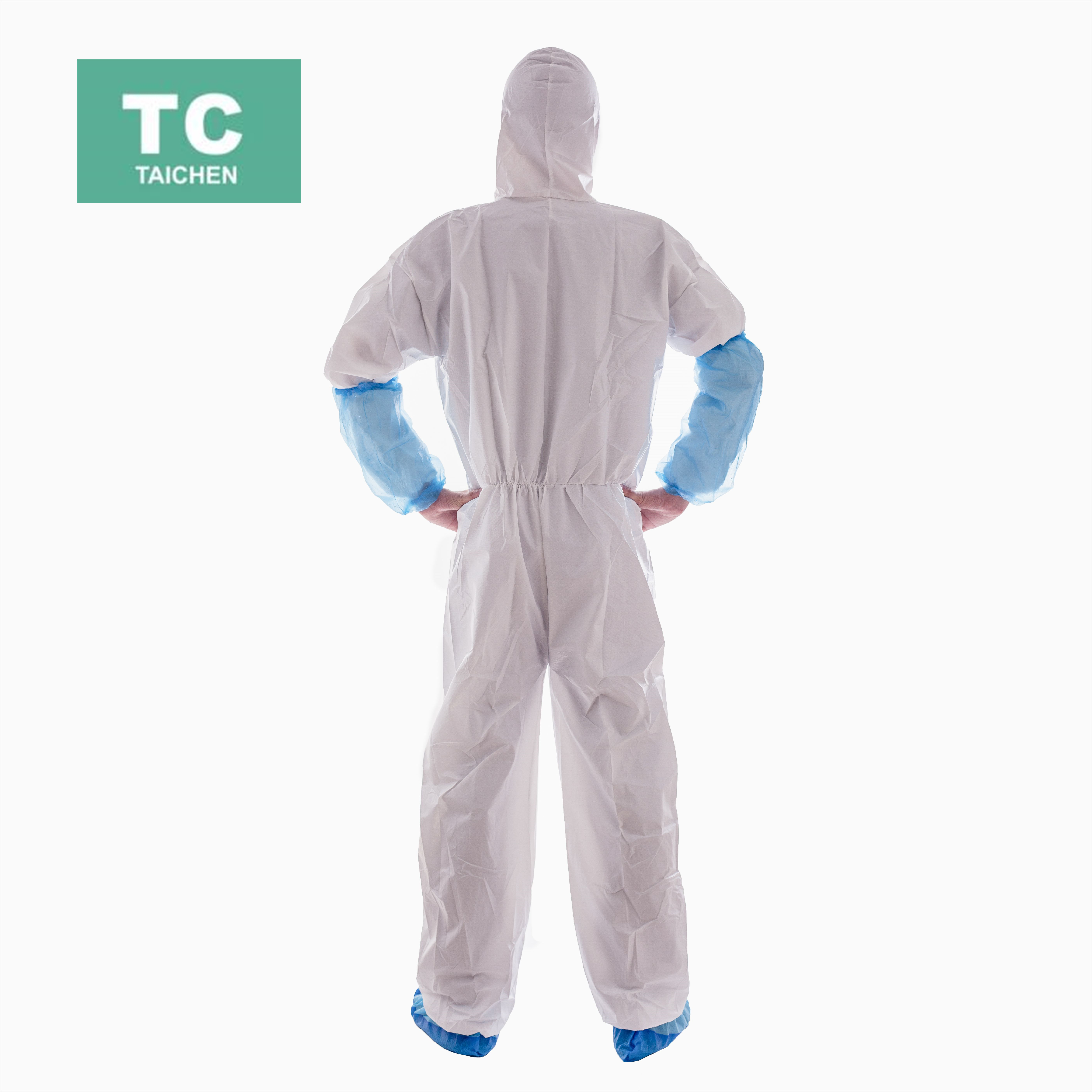 Nonwoven Disposable Microporous Coverall, Hooded with Elastic Wrists and Ankles