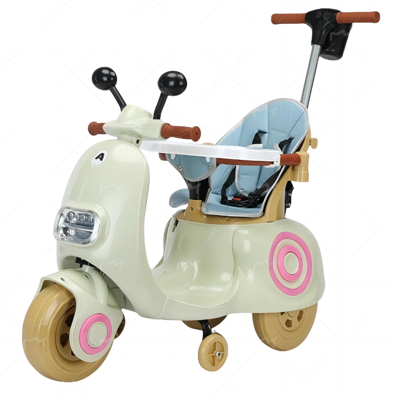 2024 Pink Electric three-wheeled motorcycle Battery Cycle Cartoon Ride On Car Plastic Kids Electric Motorcycle For 3 Years Old