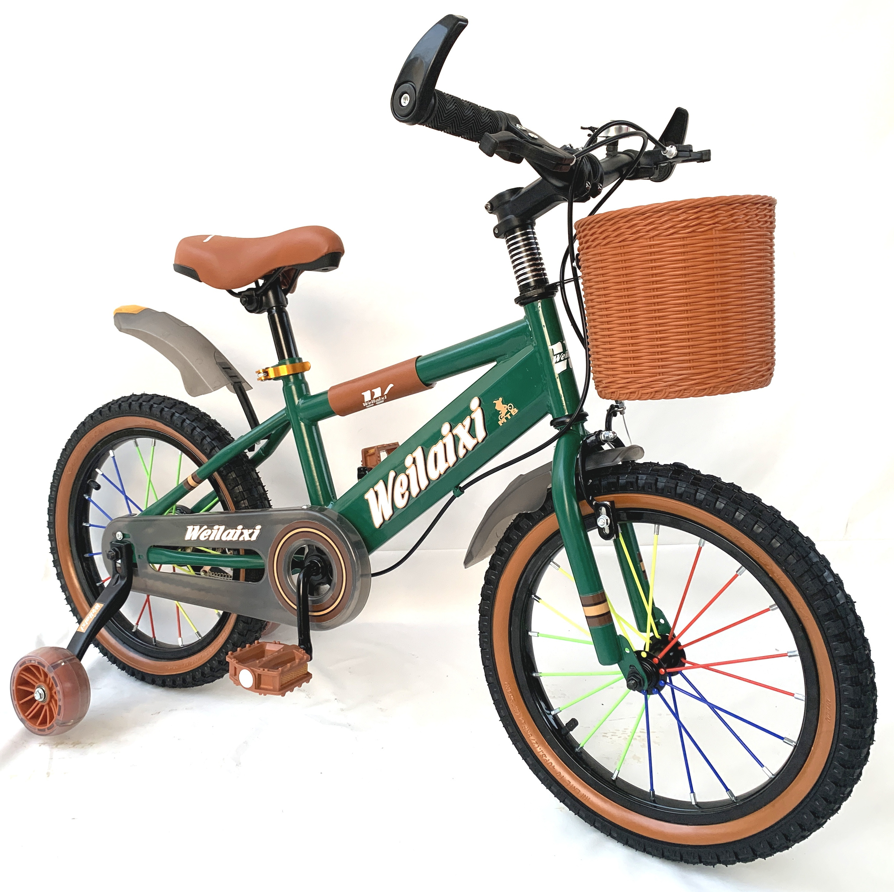 New style color spoke bicycle for kids 4-8 years old  /children bike for 16 inch with light training wheels