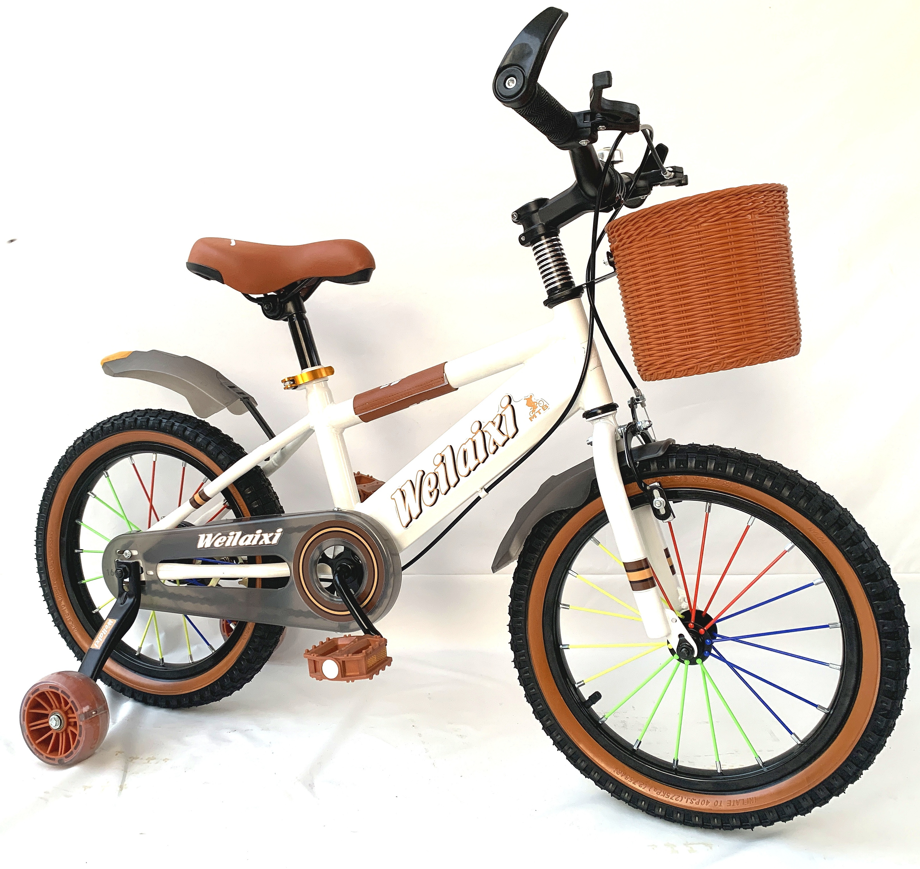 New style color spoke bicycle for kids 4-8 years old  /children bike for 16 inch with light training wheels