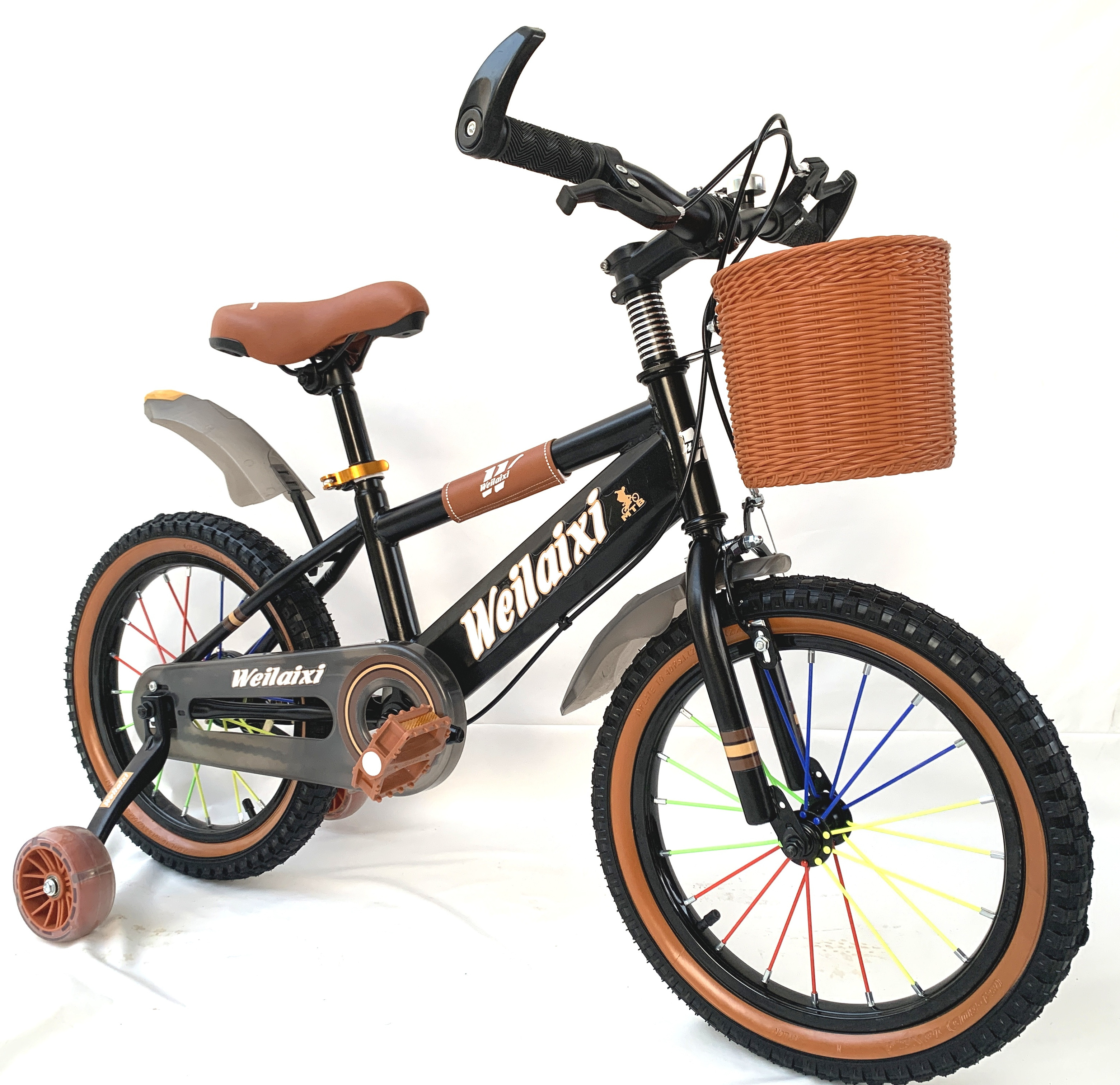 New style color spoke bicycle for kids 4-8 years old  /children bike for 16 inch with light training wheels