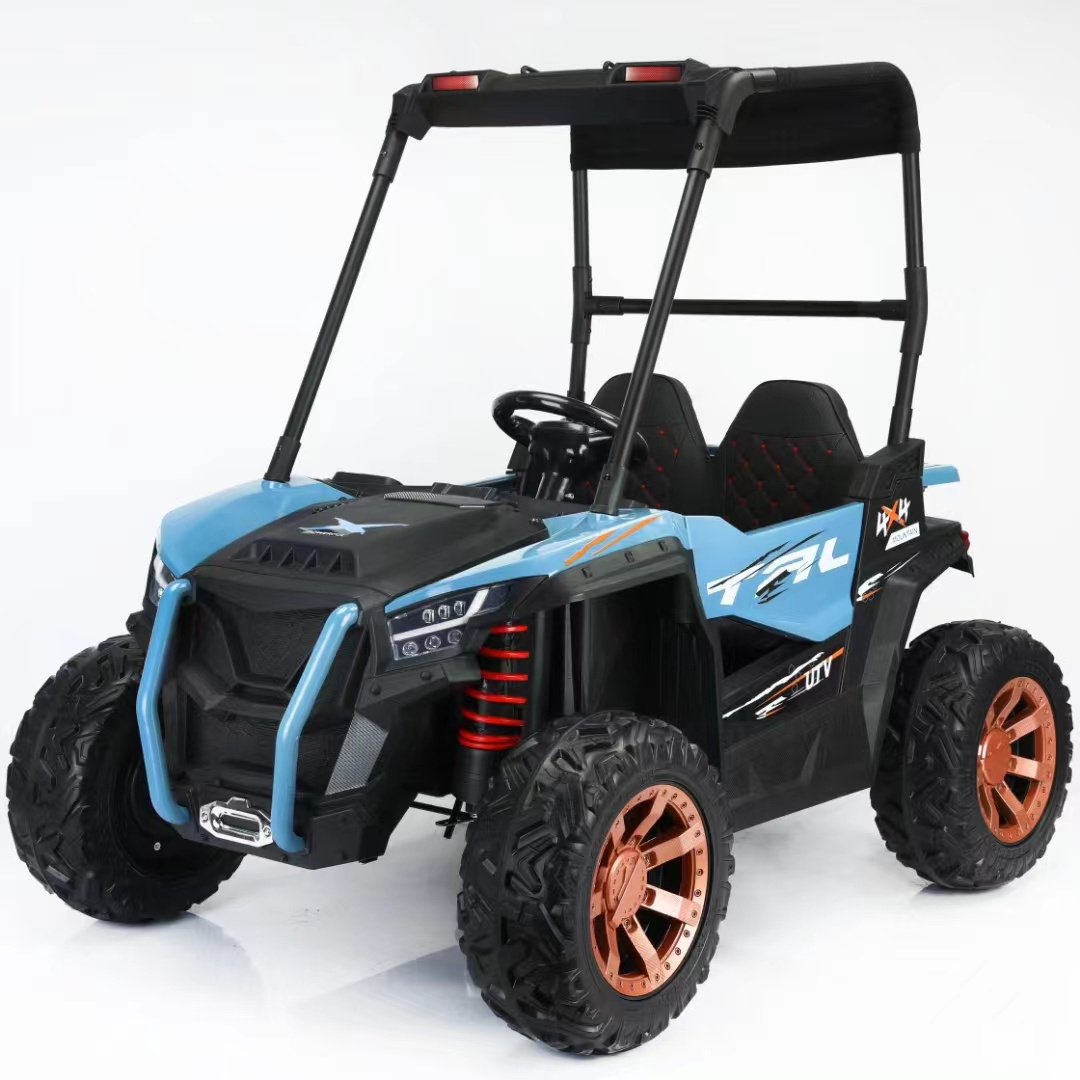 24v kids electric motor quad bike ride on atv - blue car girl for 8-15 12 year old kids