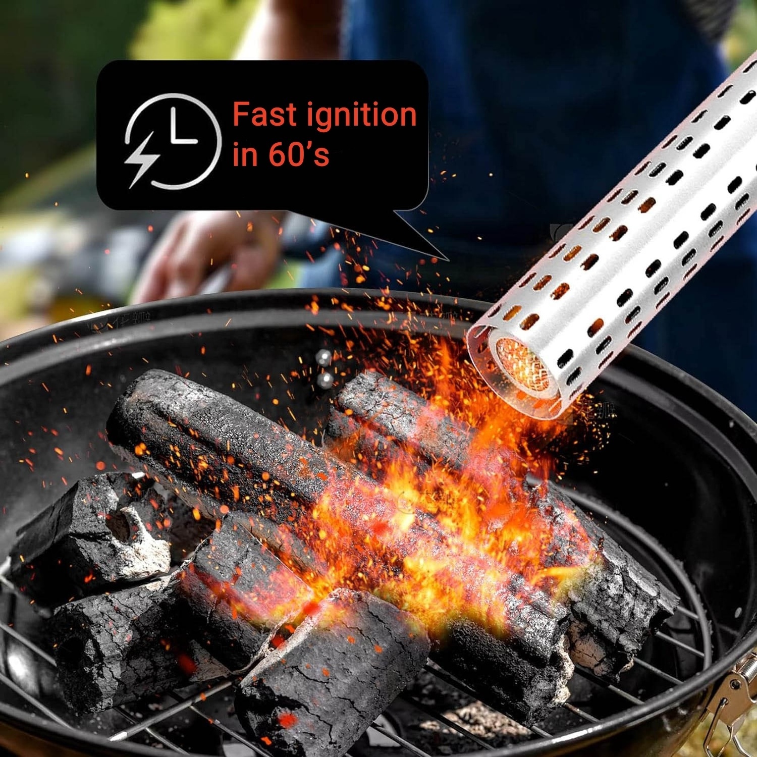 60 Seconds Heating Firestarter Electric Wooden Charcoal Lighter Fire Starter