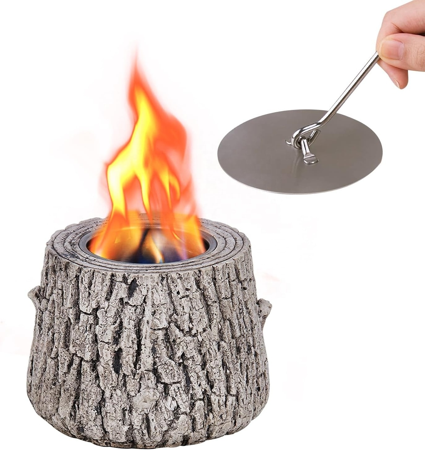 Tabletop Fire Bowl Pot Indoor Outdoor Portable Tabletop Fireplace Clean Burning Bio Ethanol Table Top Fire Bowl