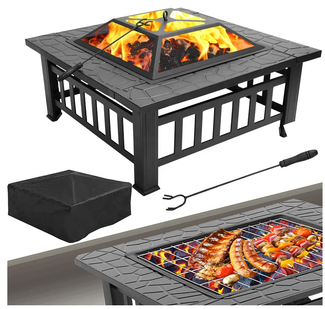 Modern Design Quality Outdoor Warmer BBQ Grill Stove Fire Pit Patio Wood Burning Warmer for Garden Yard