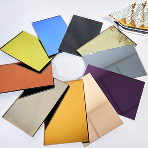 Color Mirror Pink bronze gold color  Mirror Decorative Glass Float Glass  Modern Wall Mirror