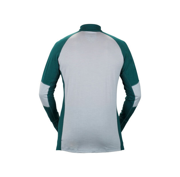 Custom high quality Men's merino wool heated thermal half zip underwear sets long sleeve base layer sportswear