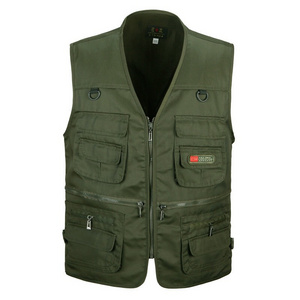 Men's Vests Outdoors Travel Sports Multi-Pockets  Work Fishing Photographer Vest, Slim Fit