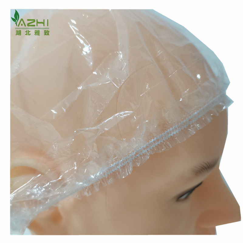 Wholesale Clip hat Disposable bouffant caps Non Woven Shower Mob PE Bath cap